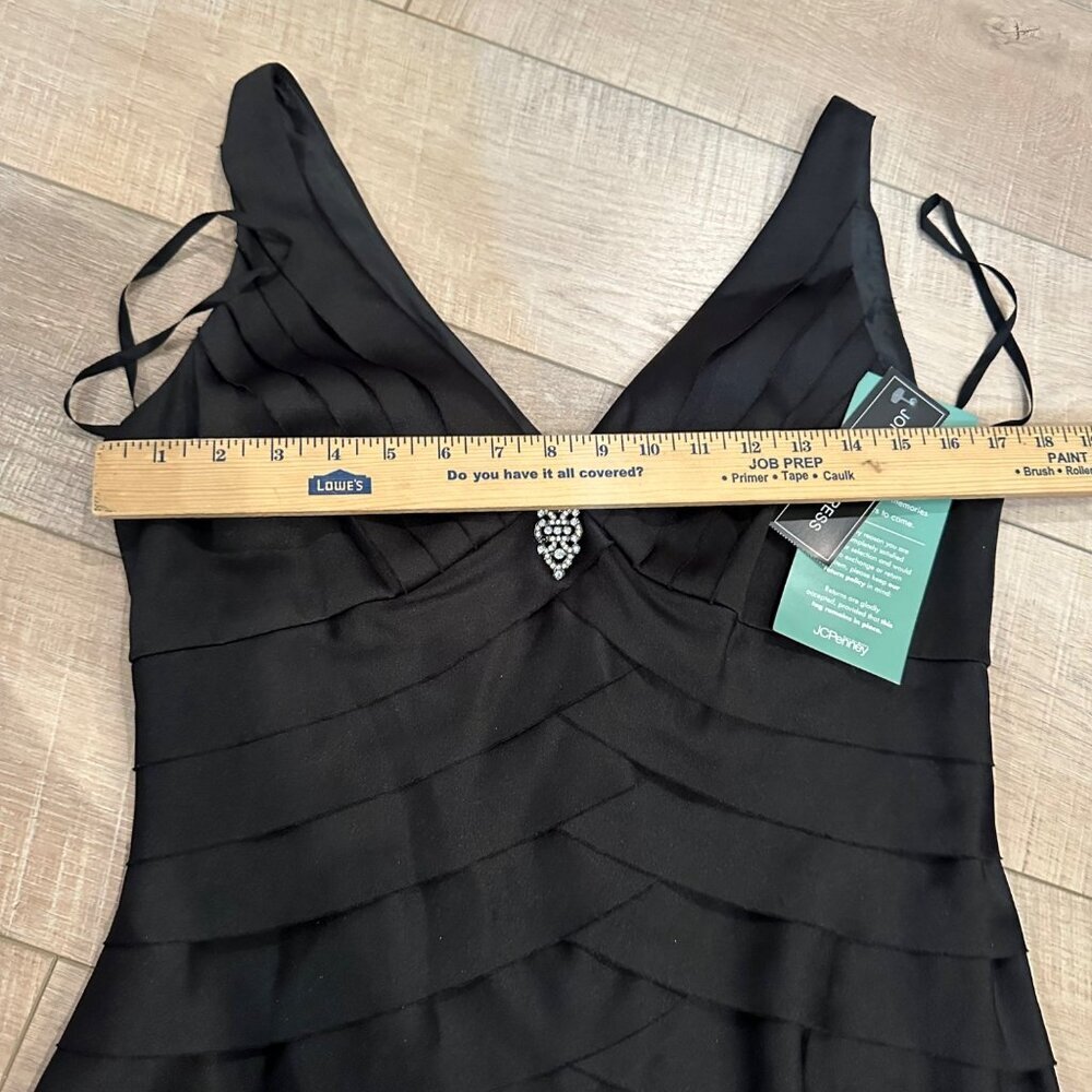 JONES WEAR WOMENS DRESS SIZE 10 BLACK NEW COCKTAIL PARTY - Picture 4 of 10